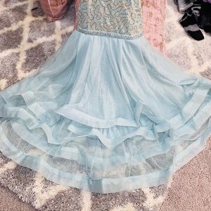 This is beautiful Rhinestone dress with ballerina wire hem bottom by Speechless